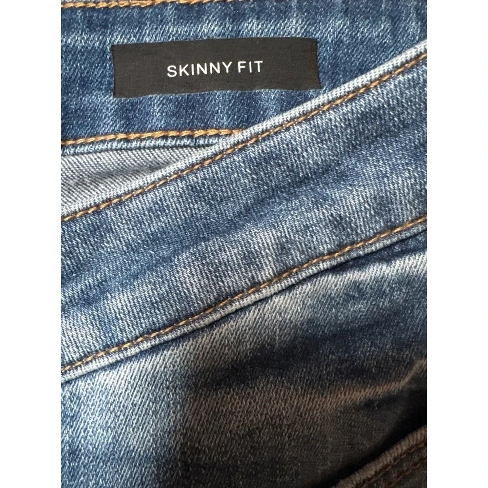 Judy Blue Jeans Women's Skinny Fit Distressed Buffalo Plaid Patch Size 13 31
